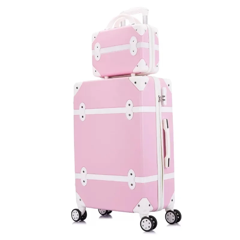 Carrylove women spinner abs retro luggage 20\