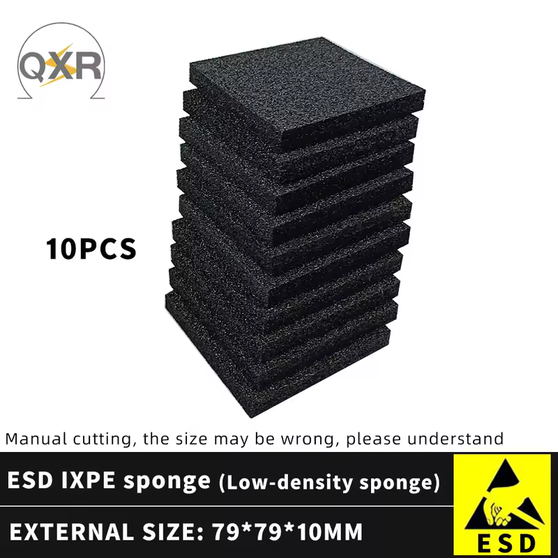 79X79MM black ESD low density IXPE sponge PCB board repair mat Solder stand mat semiconductor IC chip storage board - Image 7