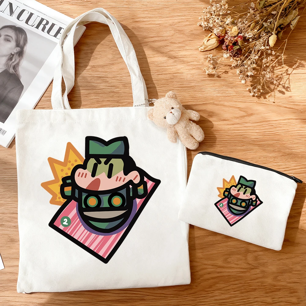 

3pcs/set Crayon Shin Chan Family Graffiti Anime Canvas Tote Bag Cute Kawaii Doodle Print Shoulder Bag Purse School
