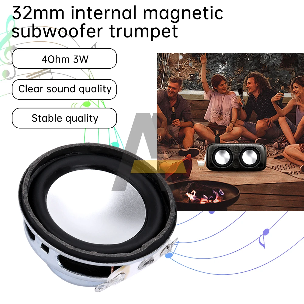 32 mm wewnętrzny subwoofer magnetyczny mini głośnik 4 omy 3 W pełna częstotliwość garnek dolny róg mini głośnik audio