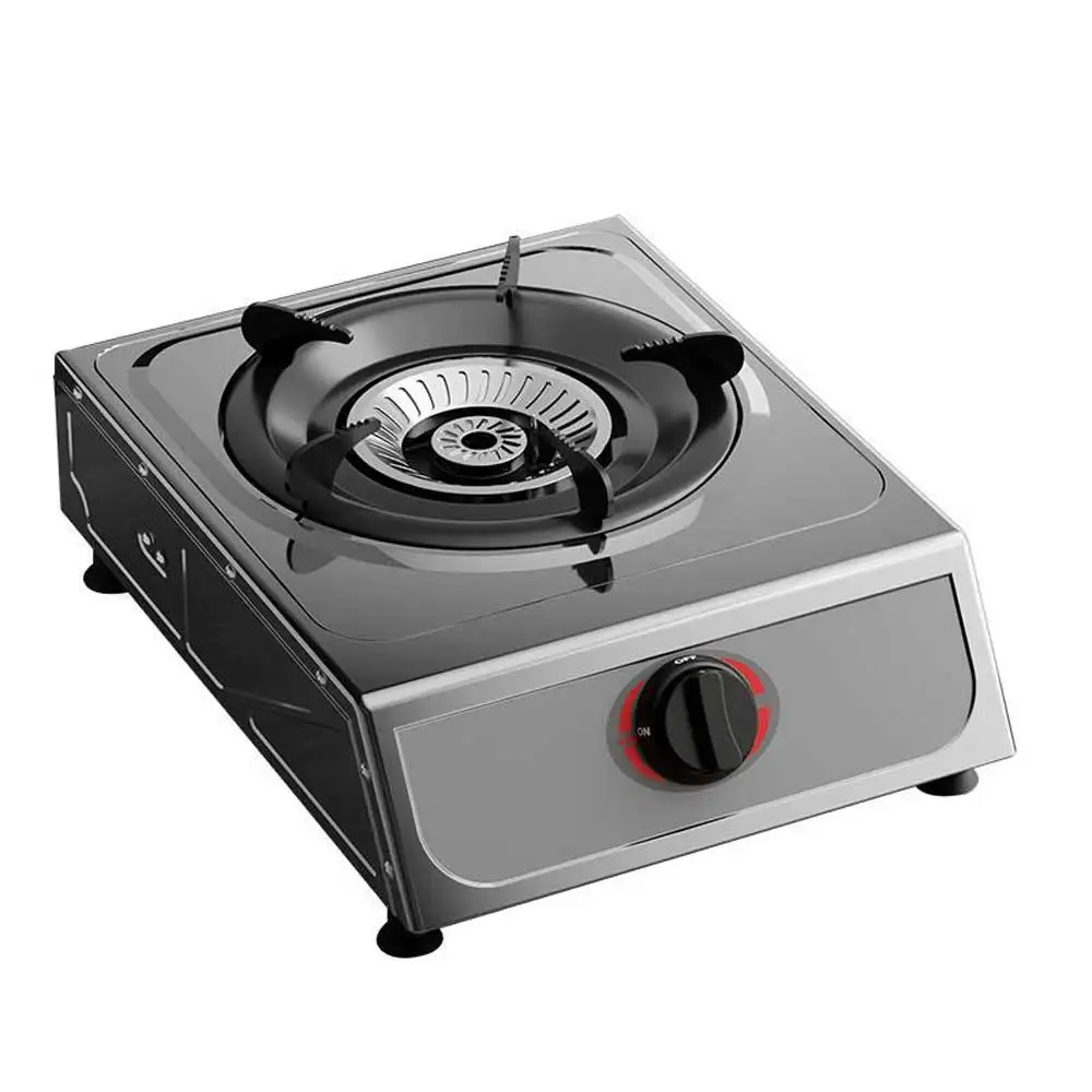 Energy-saving Gas Burner Fornello A Gas Household Stainless Steel Gas Stove Desktop Single Cooktop Liquid Gas
