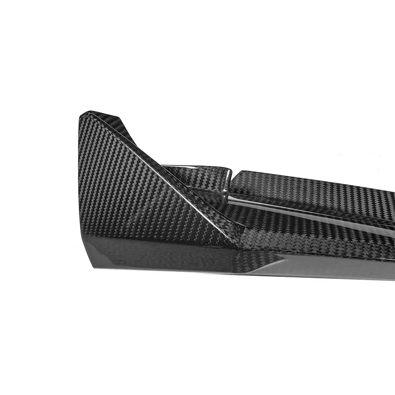 High Quality 3PCS Real Dry Carbon Fiber Front Bumper Lip Duck Lip Spoiler Guard Fit G80 G82 G83 3 Series 4 Series