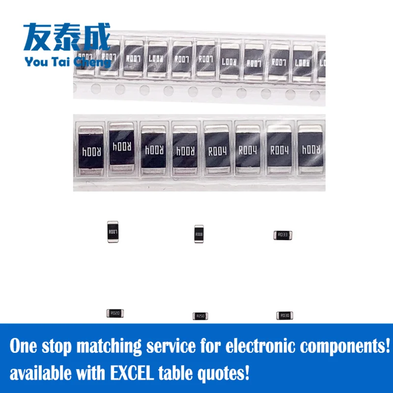 4000PCS Metal Alloy Low-Resistance Resistor/Splitting resistor 2512(1W,2W,3W)  ±5% 0.001R 1mR (1mΩ) 0.001mohm to 0.5R (50mΩ)