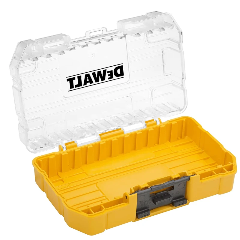 DEWALT DT70801-QZ Small Bulk Storage Case + Screwdriver Bit Bars Stackable Lockable Tool Parts Drill Bit Duricrust Storage Box