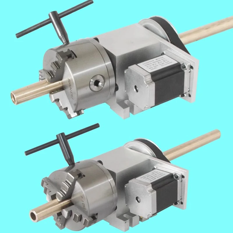 GZ4406B nueva máquina de grabado cuarto eje A eje giratorio CNC cabeza divisoria 100MM mandril agujero pasante 22MM