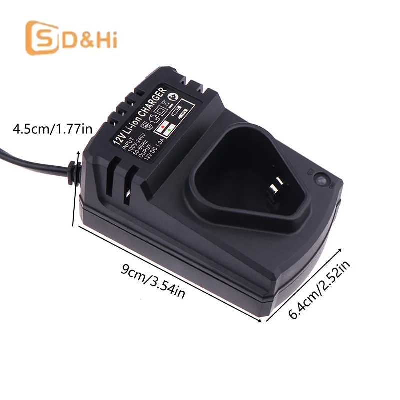 1pc Universal EU Li-ion Rechargeable Charger For 12V Electrical Lithium Drill Electrical Wrench Power Tool Battery Charger Part