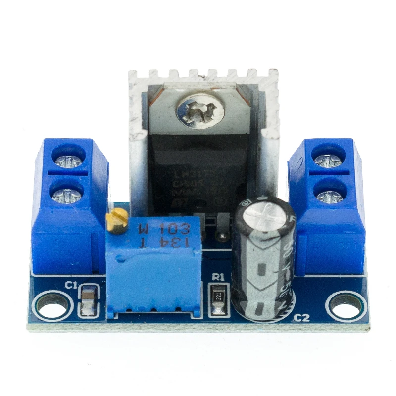 1PCS LM317 Adjustable Voltage Regulator Power Supply DC-DC Converter Buck Step Down Circuit Board Module Linear Regulator B24
