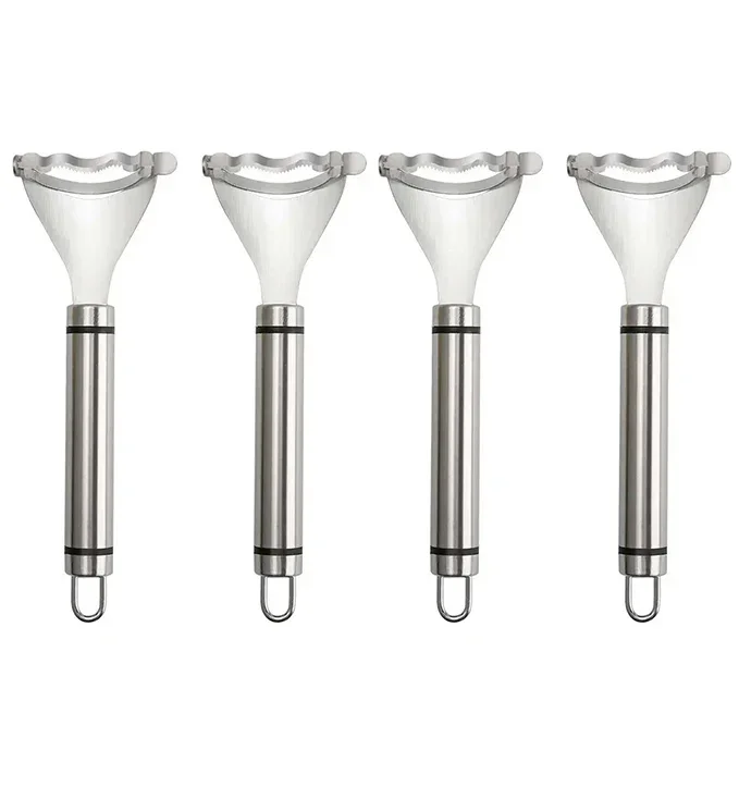 

Kitchen Must-Have Corn Cob Remover 2-Piece Stainless Steel Quick Peel No Wash Multifunctional Tool