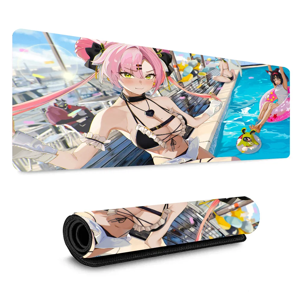 

Zenless Zone Zero Sexy Mousepad Xxl Anime Pc Gamer Keyboard Carpet Computer Accessories Anti-slip kawaii desk pad HD print