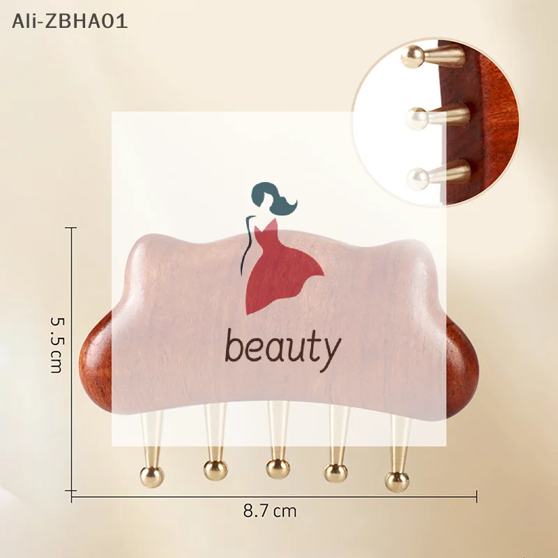 

Eye Massage Tools Gua Sha Face Skin Care Massage Sticks Lotus Seedpod Shape Massager Facial Physiotherapy Tool Sandalwood Face