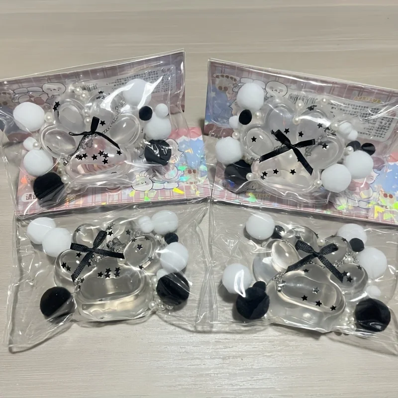 透明ソフトピンチスローリバウンドスクイーズバタフライノット猫の爪 - 装飾ビーズ付き大人用スクイーズおもちゃ - ホリデーパ