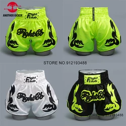 Muay Thai Short Kick Bo Shorts Men Women Child Satin Martial Arts Training Clothing Grappg Cage Fighting Kickbo Pants