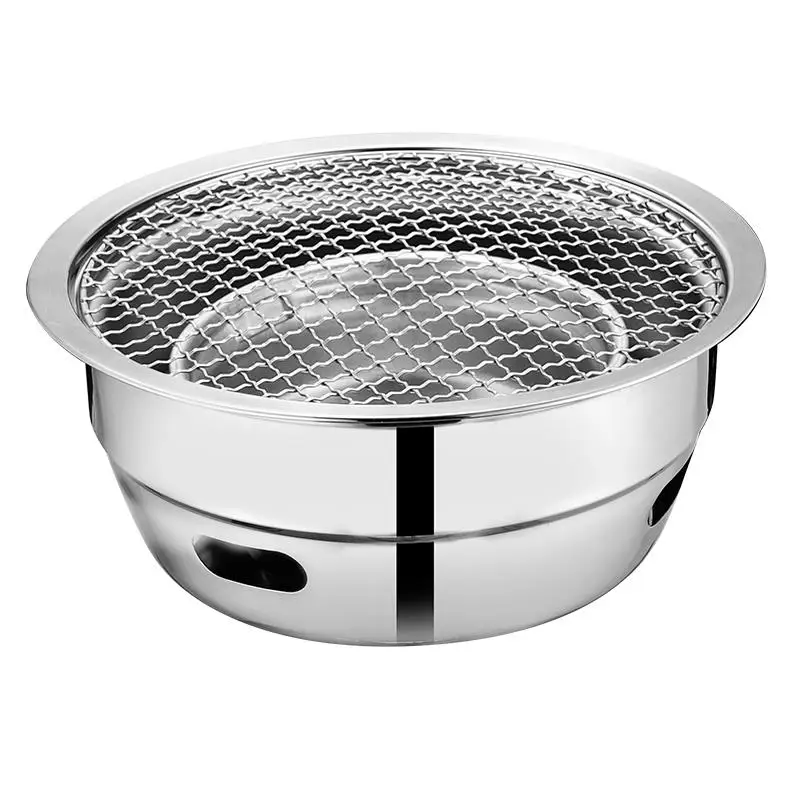 

Portable BBQ stove for home use, thickened 304 stainless steel grill, outdoor courtyard indoor charcoal fire grill