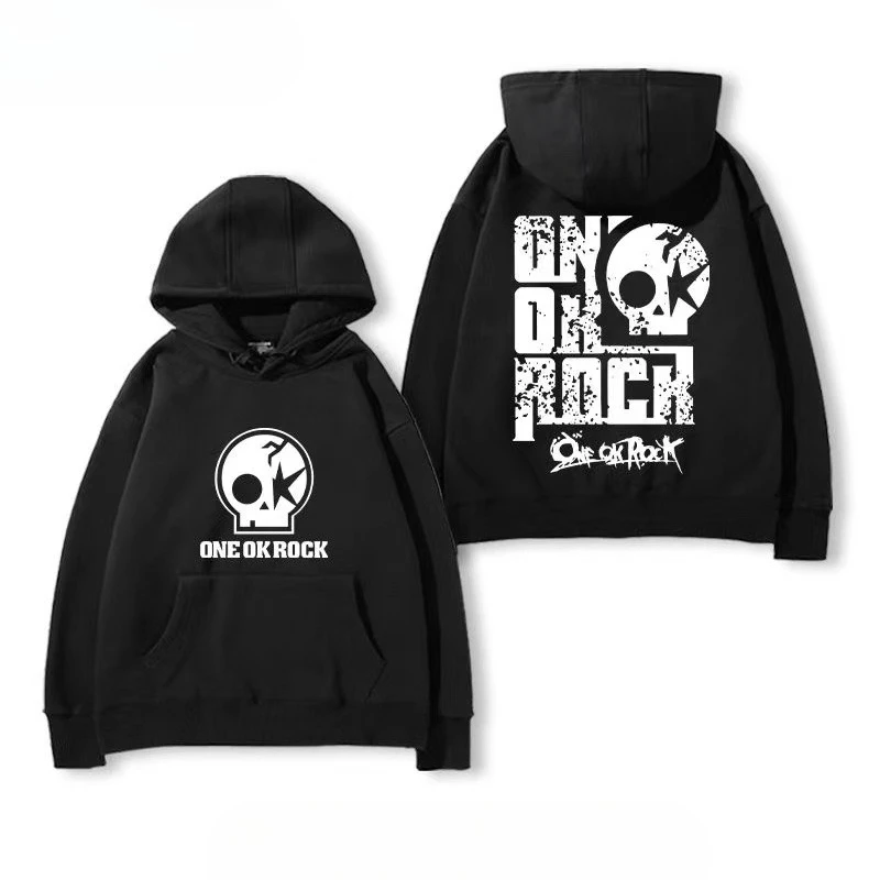 

A loose and trendy hooded sweatshirt for men and women in the autumn/winter 2025 Japanese rock style
