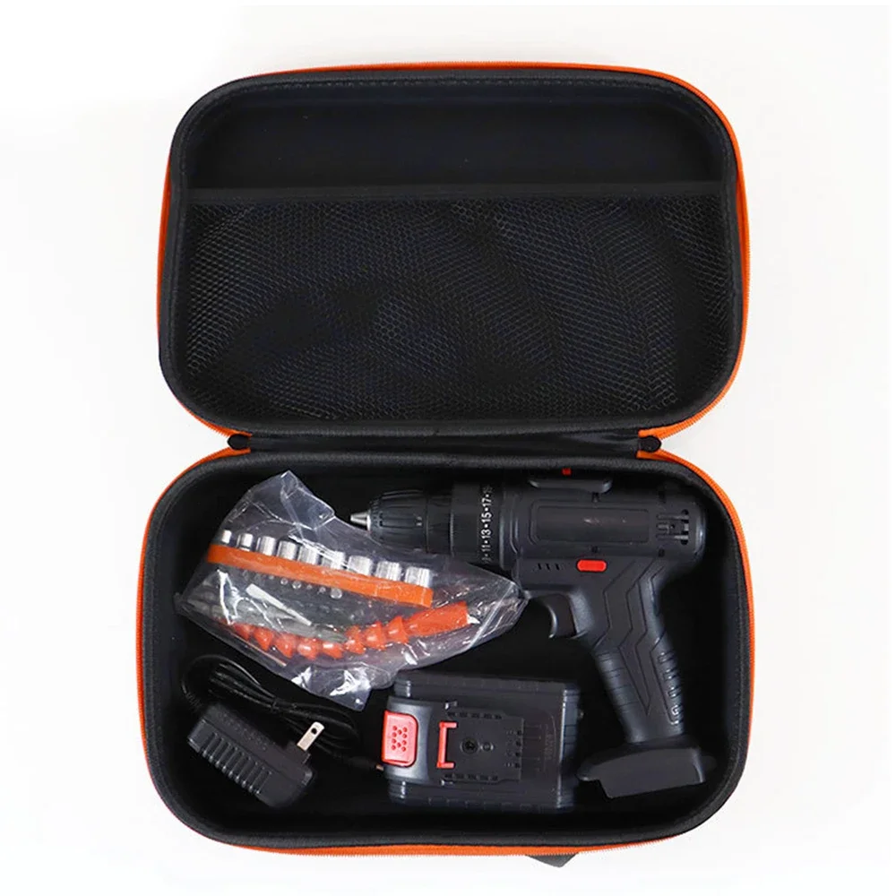 Electric Drill Toolkit Electric Grinding Accessories Bag Electric Drill Screw Large Capacity Storage Bag Electrician Hardware