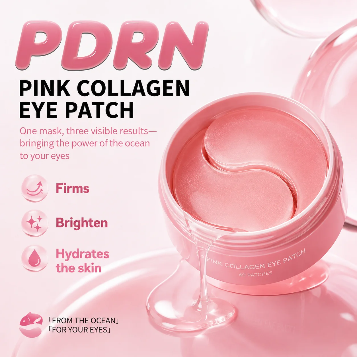 PDRN Pink Collagen Eye Mask Wi - Collagen Under Eye Patches recension och pris