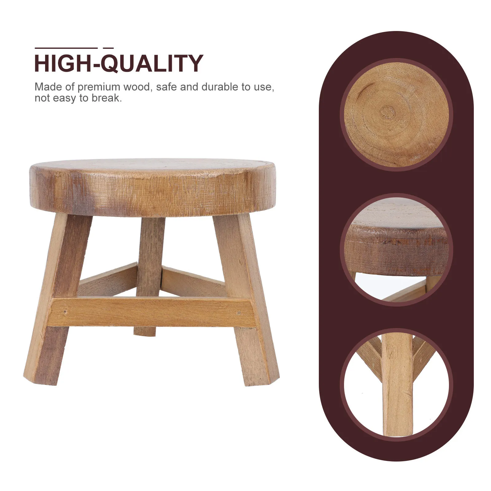 

1Pcs Wood Flower Rack Durable Plant Stand Flower Pot Shelf Balcony Courtyard Garden Decoration Plant Stand Vertical Planter Rack