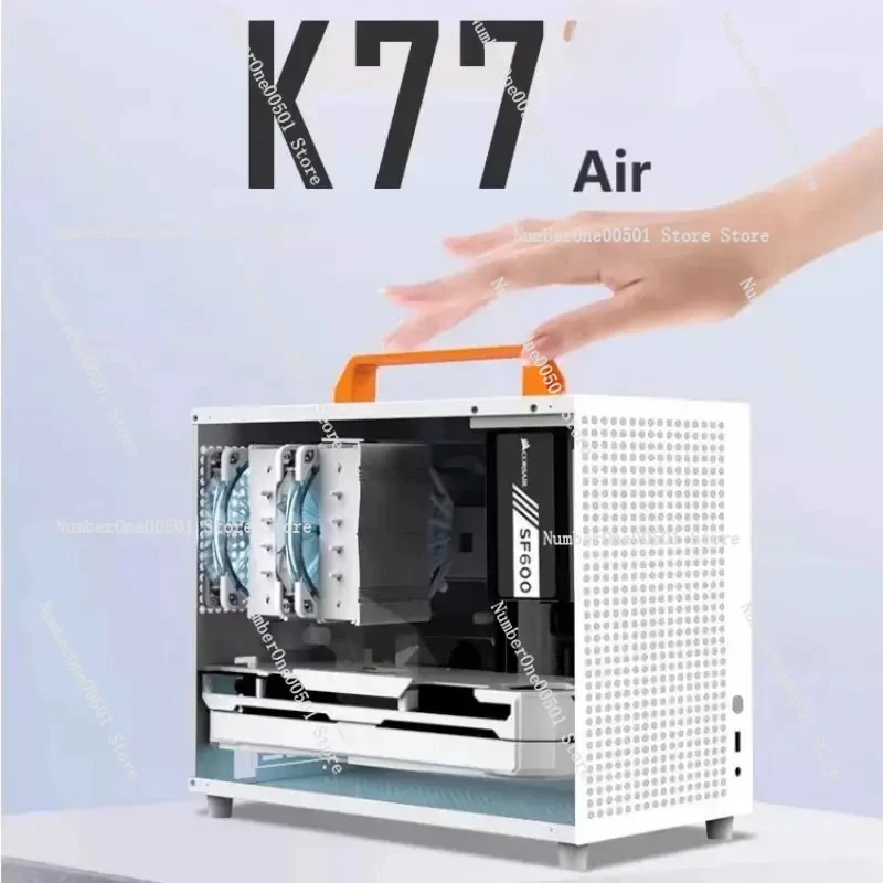 K77air Portable Side Transparent Portable Mini Desktop ATX Power Supply Small Host It