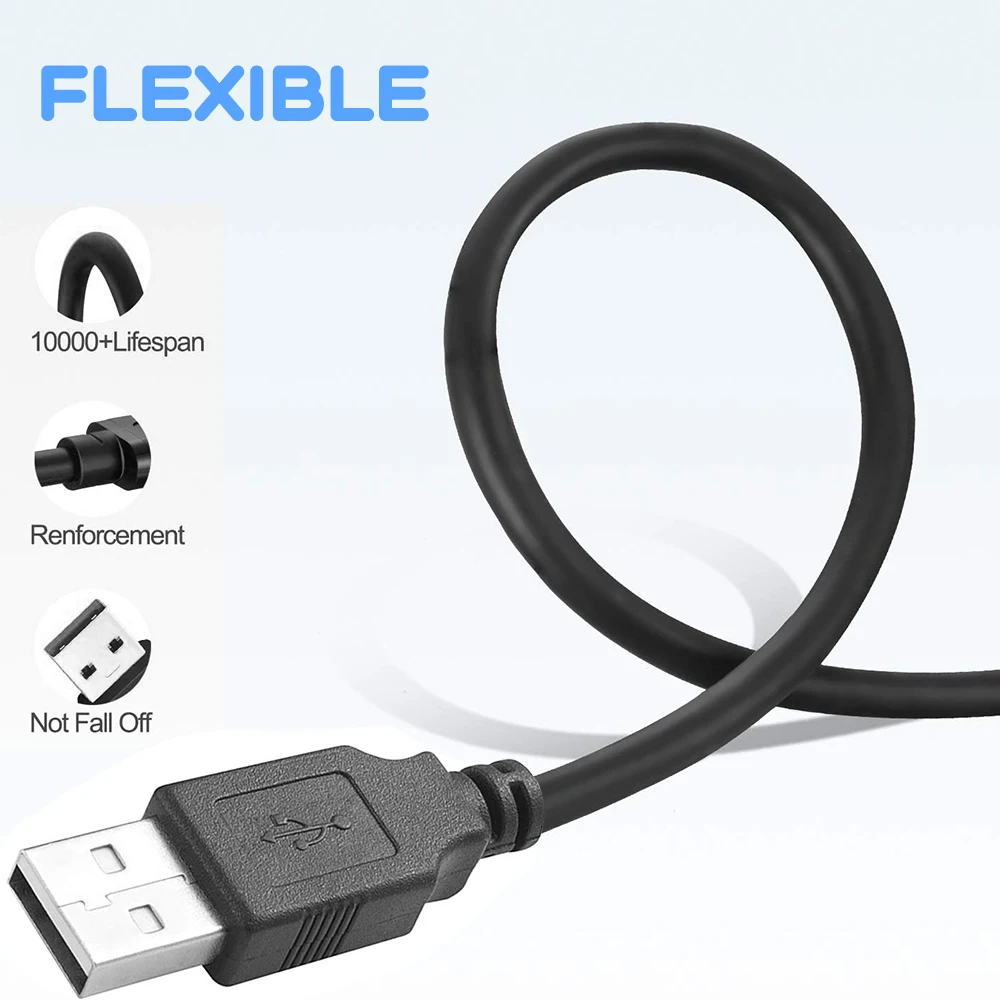 USB 2.0 Extension Cable, USB 2.0 Type A Male to A Female Extension Cord,Extend Wire for IP Camera,USB Flash Drive,Keyboard,Mouse