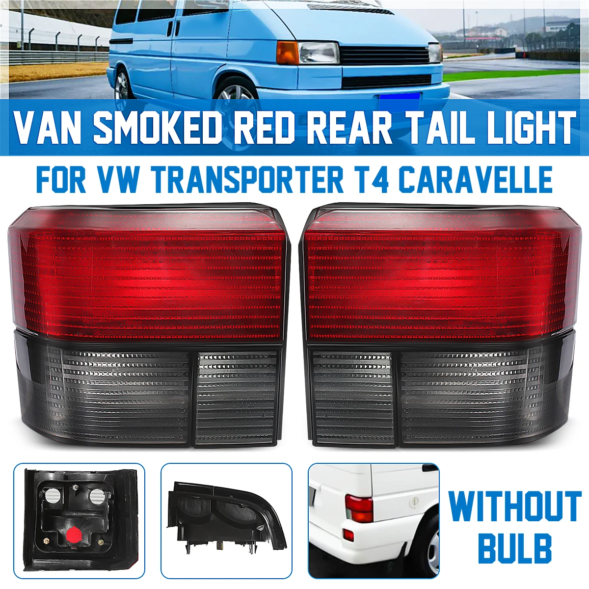 

1 Pair Tail Lights Turn Right+ Left Indicator Side Lamp Rear Tail Lights Replacement NO Bulbs For VW TRANSPORTER T4 CARAVELLE T4