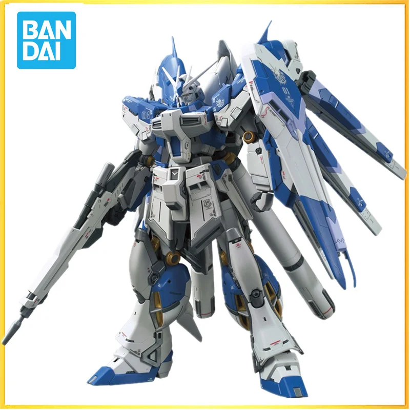 In stock Original BANDAI GUNDAM RG 1/144 RX-93-V2 Hi-v Gundam ANIME ACTION Figures Assemble PVC Model Toys