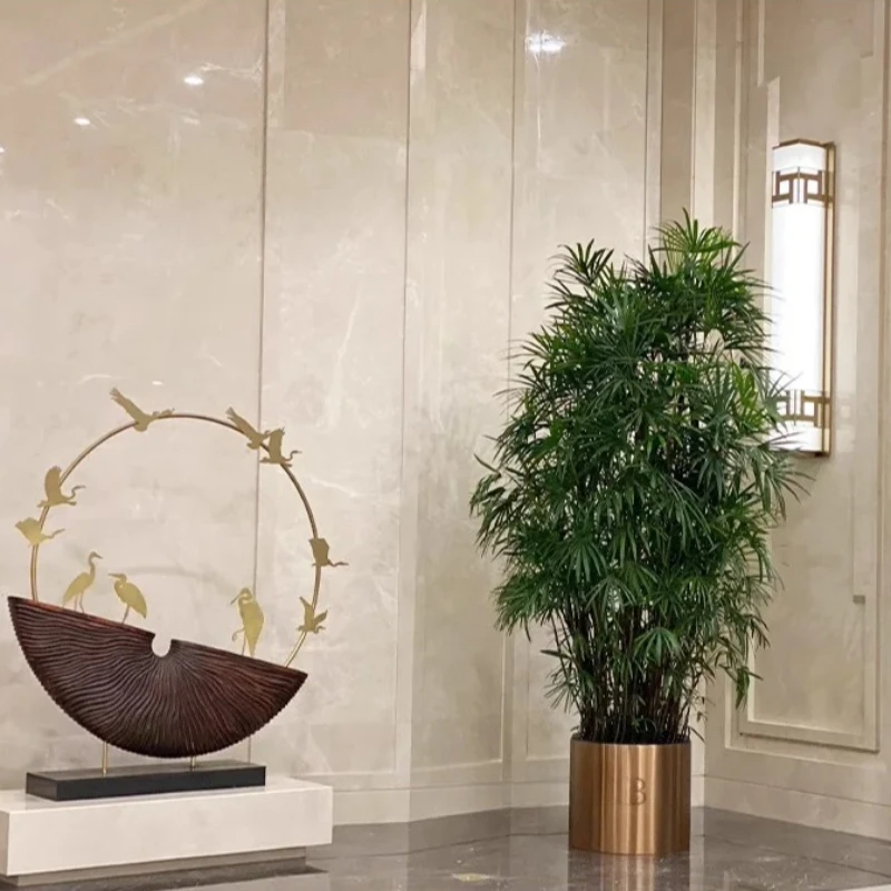 

Nordic Cylinder Planter-Large Stainless Steel Flower Pot Modern Outdoor Planters Floor Standing Planter Box Balcony Garden Decor