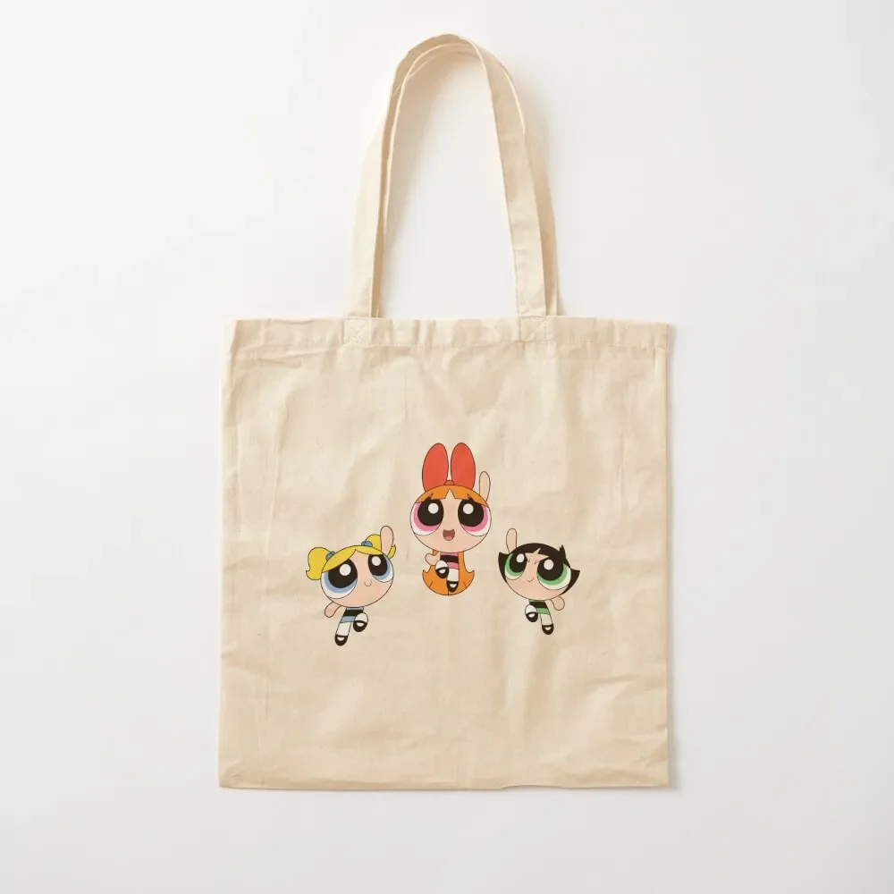 

Powderpuff girls cartoon Tote Bag Customizable tote Large bags for women