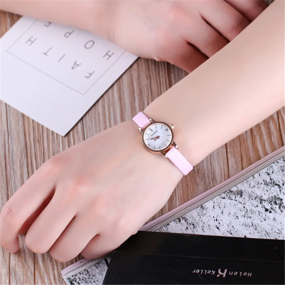 2024 Fashion Mini Watches For Woman Girls Fine Strap Quartz Analog Wrist Watch Travel Souvenir Birthday Gifts Montre Femme Reloj