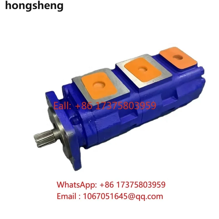 JHP2080/2063/2050 triple hydraulic gear pump, crane JHP series hydraulic pump