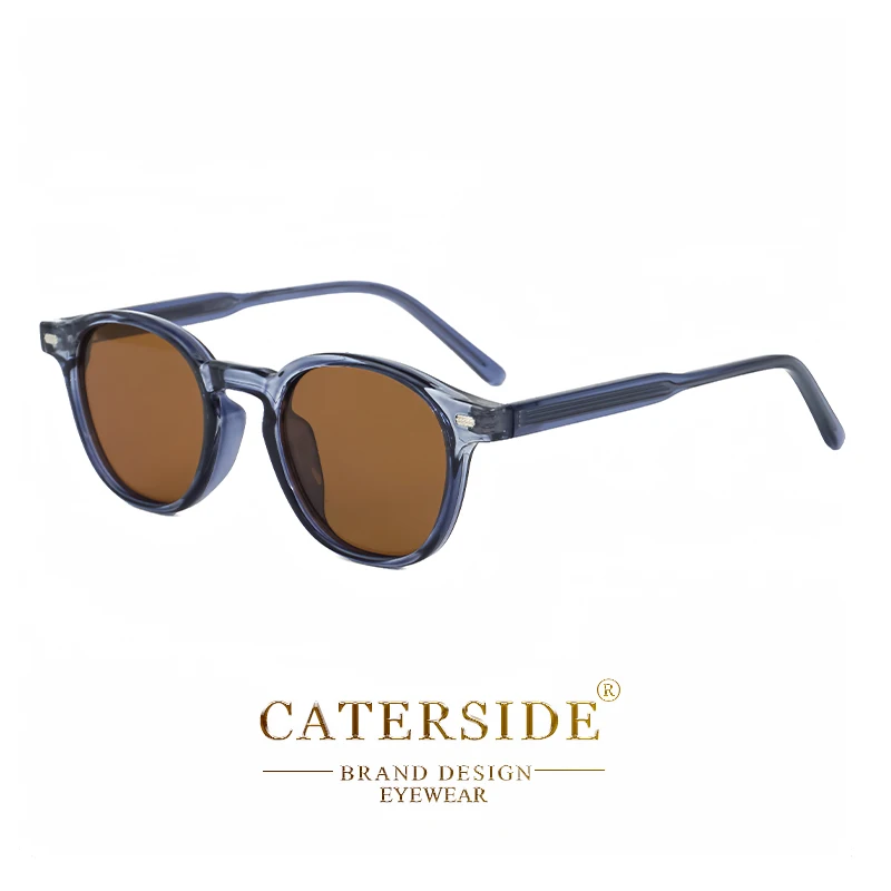 Caterside Polarisierte Runde Sonnenbrille für Herren, Punk TR-Rahmen mit Core-Einsatz, Retro-Sonnenbrille für Damen, Set für Autofahren und Angeln, UV400-Schutz – Detail 15