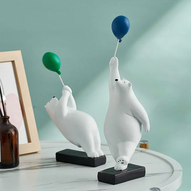 

Creative balloon bear ornaments TV cabinet living room decoration children's room desktop simple decoration to send friends