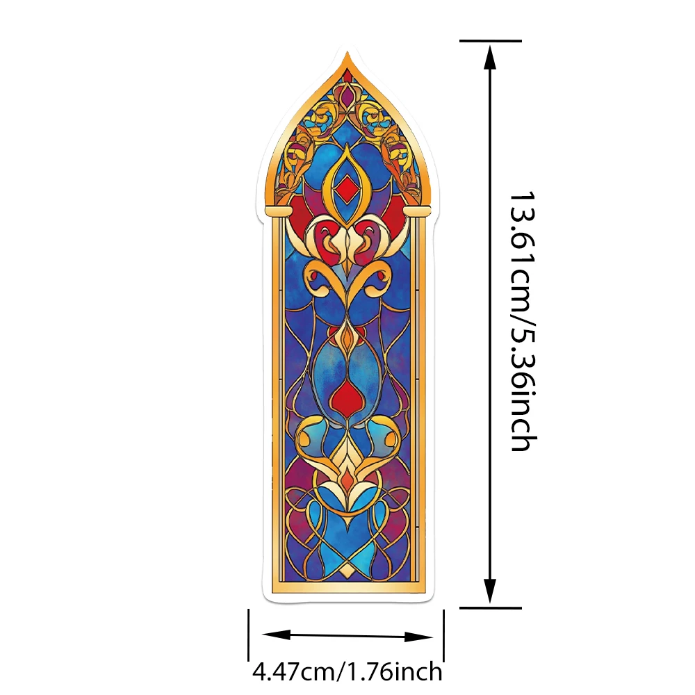 30PCS Aesthetic Baroque Church Alien Bookmarks Glass Art Romance Literature Reading Mark Card Decoration Student Stationery