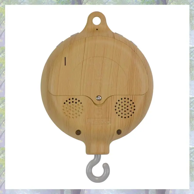 جديد وصول جرس السرير حامل تقليد الخشب الحبوب إطار غطاء من القماش تقليد الخشب الحبوب السرير جرس قلادة الخشب الحبوب صندوق تشغيل الموسيقى