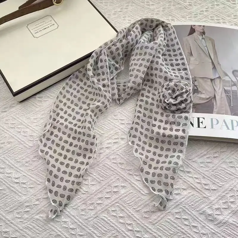 

Early Spring Fashion Vintage Rose Silk Scarf Versatile and Elegant Neck Scarf Artistic and Chic Accessory