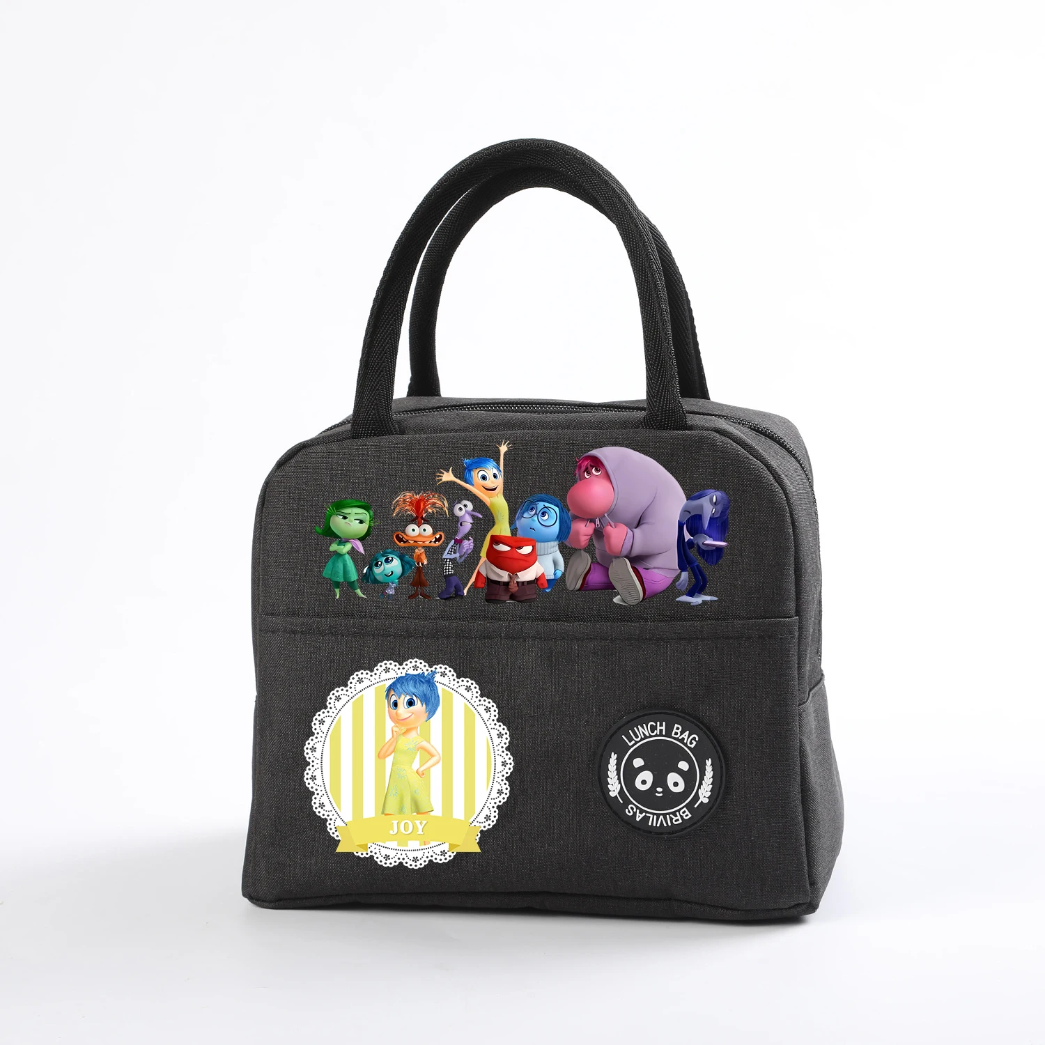 Disney Inside Out 2 Kids Anime Lunch Tote Children Cartoon Food Insulation Bag Boy Girl Creative Cute Picnic Bags Handbags Gifts