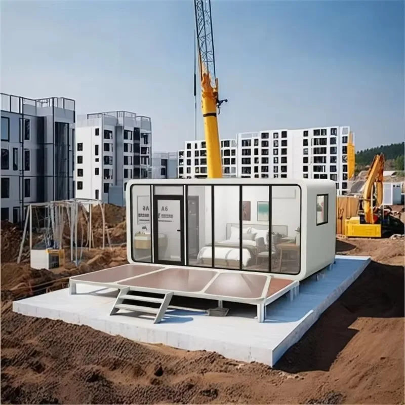 YG Customized Detachable Hot Sale 20ft 40ft Modular Prefab Tiny Homes Container Office Portable Apple Home Pod Movable Apple