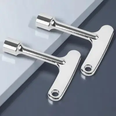 

2 Pcs Wrench Trash Can Key Waste Bin Security Lock Alloy Garbage Compartment Keys