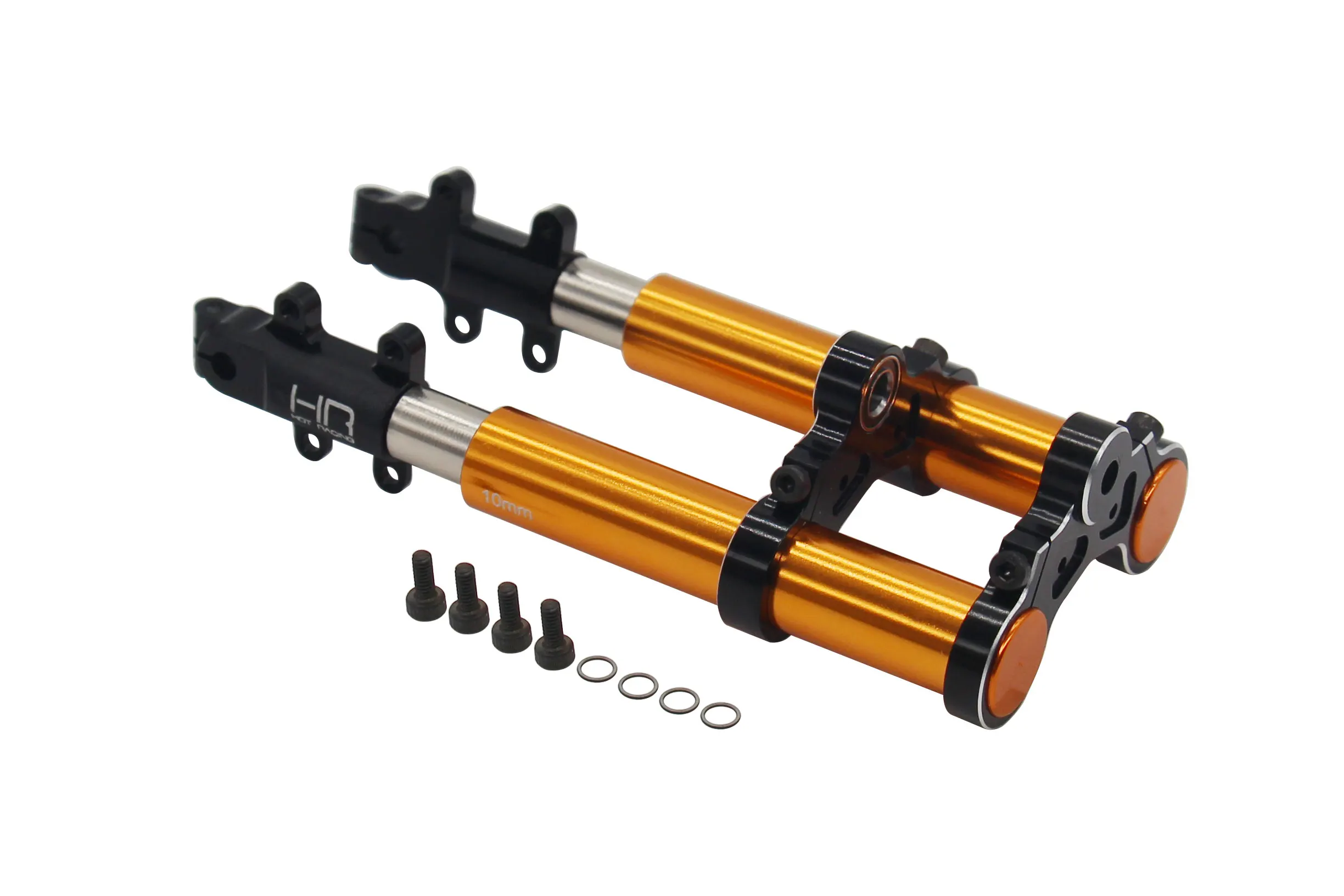 Hot Racing Aluminium Ölgefüllte Stoßdämpfer für Kyosho 1/8 NSR500 Motorrad Upgrade-Teile CNC-Dämpfer