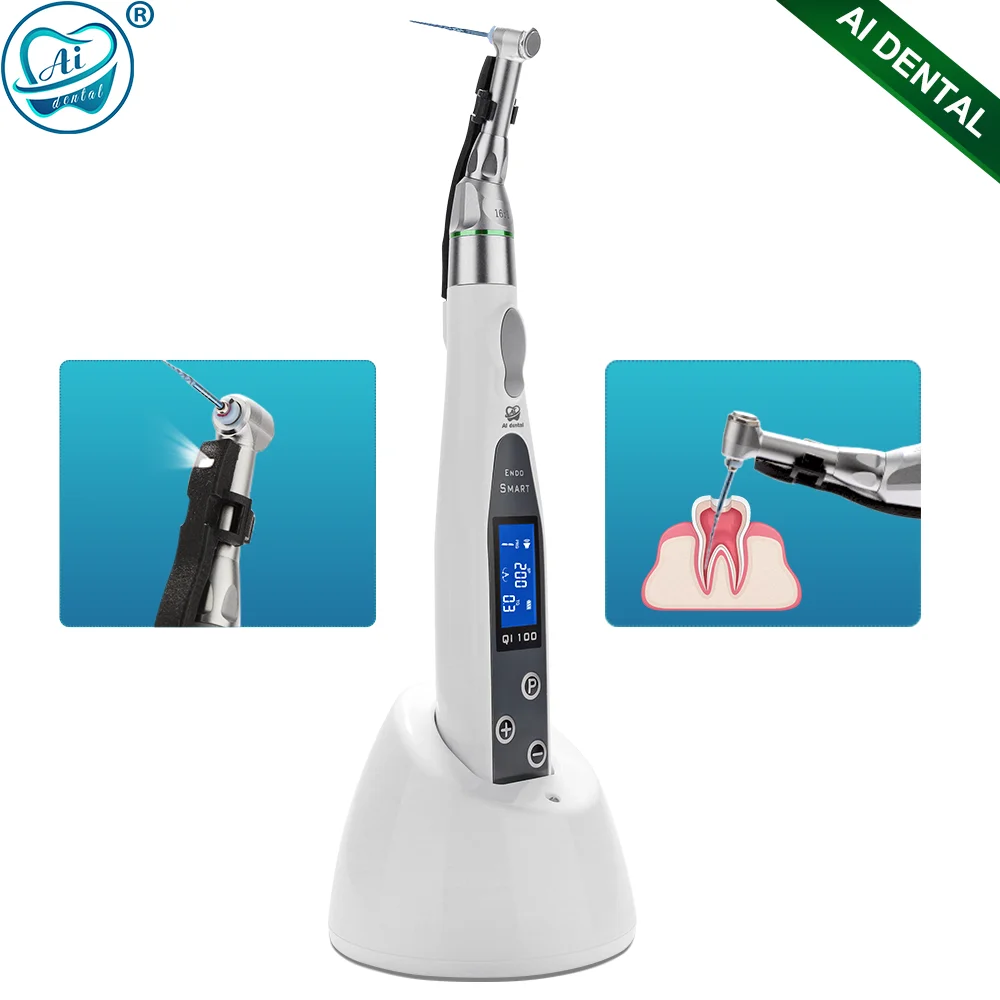 

AI-Endo-MT Dental Smart Wireless Endo Motor With LED Lamp 16:1 Standard Contra Angle Handpiece Endodontic Root Canal Treatment