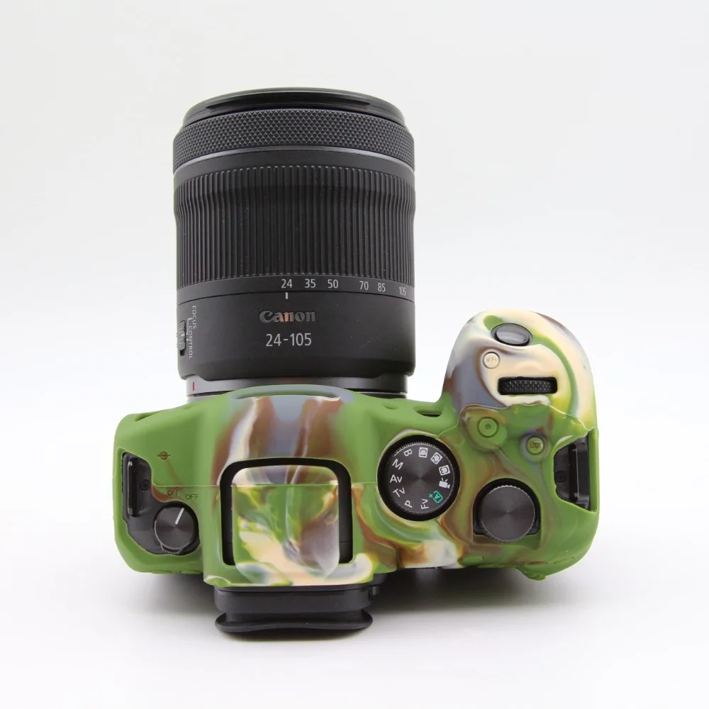 

For Canon EOS-R6 R6II Rubber silicone case body Cover micro-single digital camera protective case + free tempered film