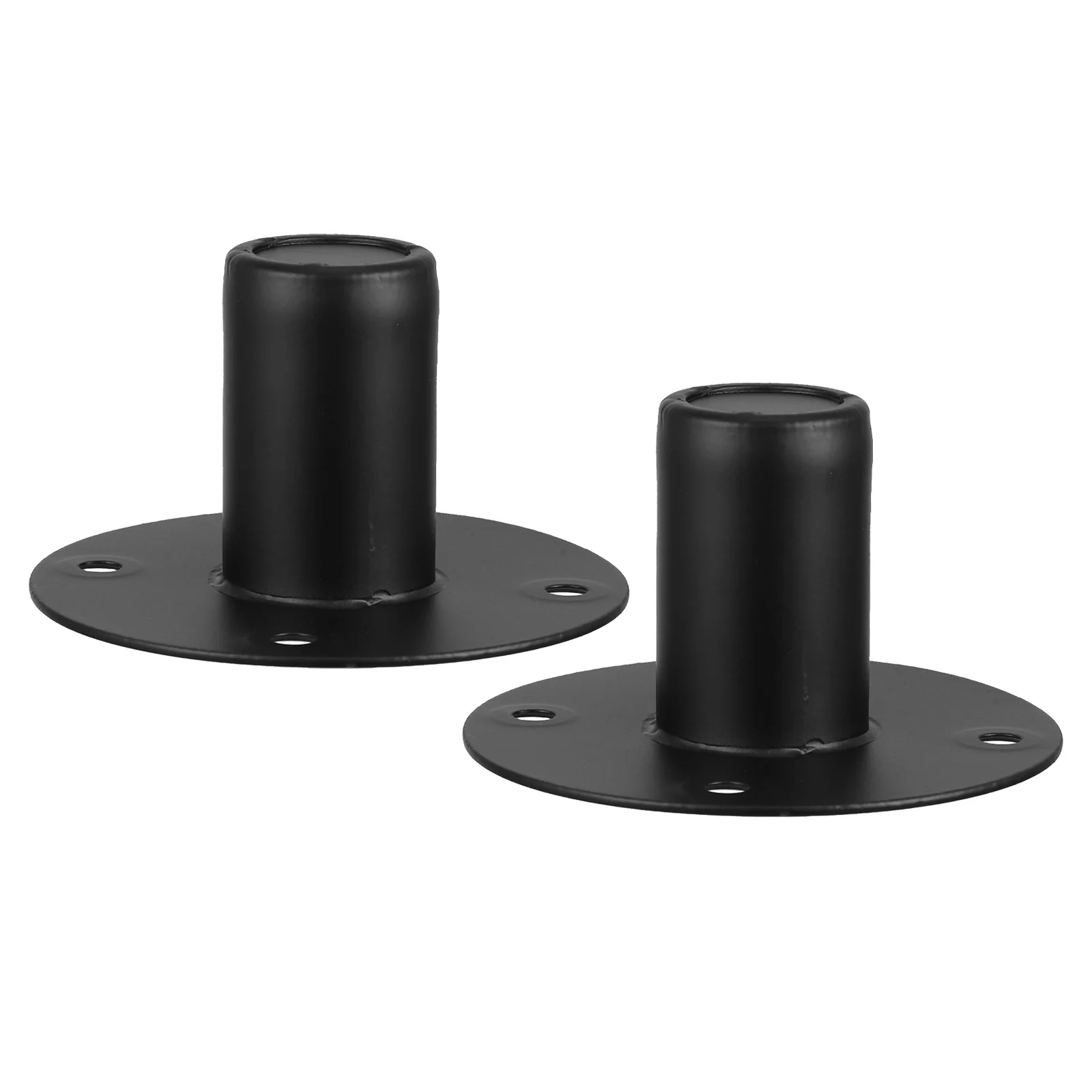 Soportes de escenario con Base de hierro, soporte ajustable de alta resistencia, parte inferior antideslizante para equipo de Audio, soporte de altavoz de Metal, 4,24x2,36 ", 2 uds.