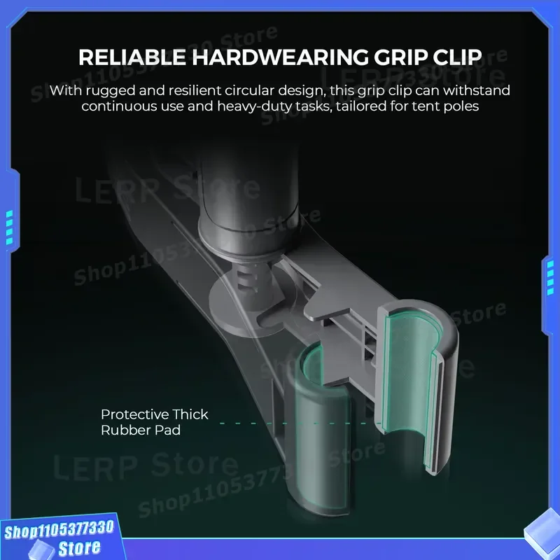 Mars Hydro 6 Inch Clip On Fan for Grow Tent Automatic Oscillating Air Circulation Ventilation Cooling System Indoor Plant