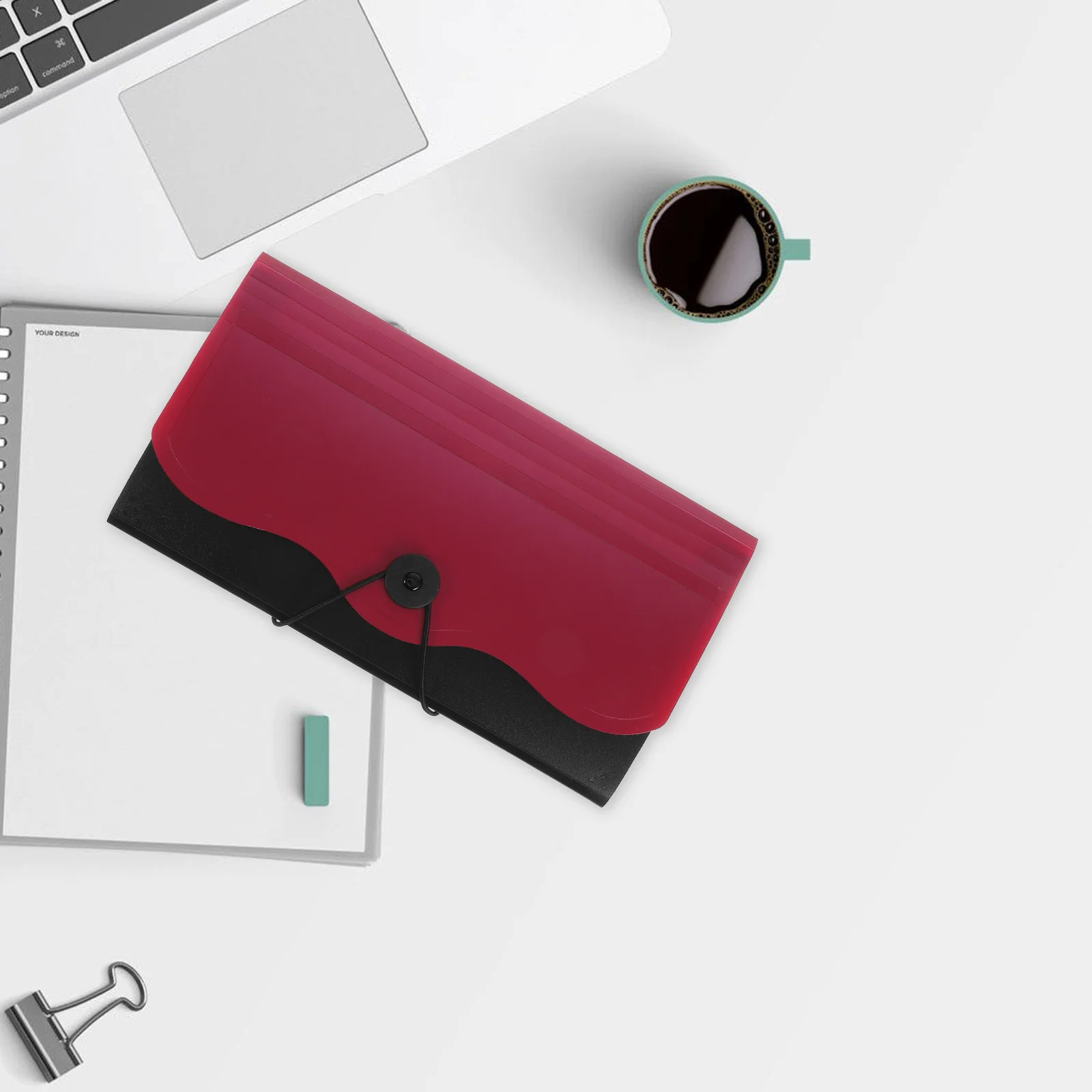 Akkordeon-Datei-Organizer für Quittungen, Rechnungen, Dokumente, Aufbewahrung, erweiterbar, wasserdicht, tragbar, für den Schreibtisch, Bürogebrauch, Papier