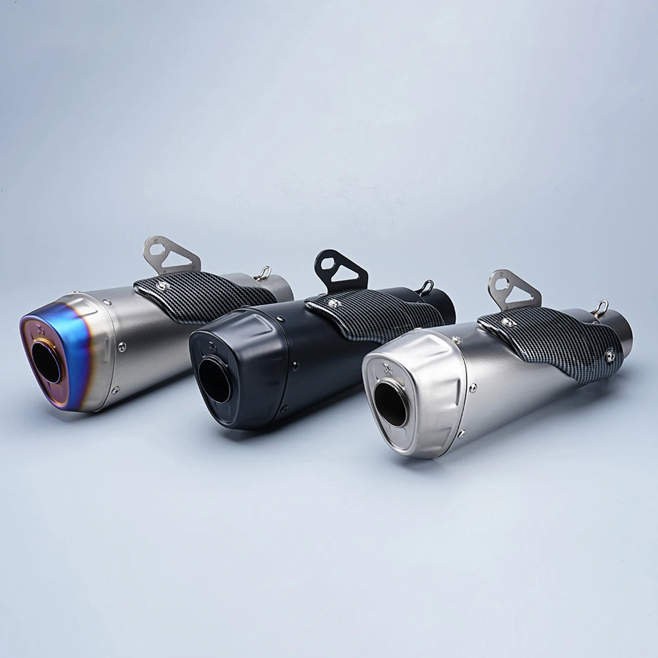 

51MM Universal muffler For R1 R3 R7 R6 zx25r zx6r cbr250r Motorcycle Exhaust Modified Muffler Pipe v4