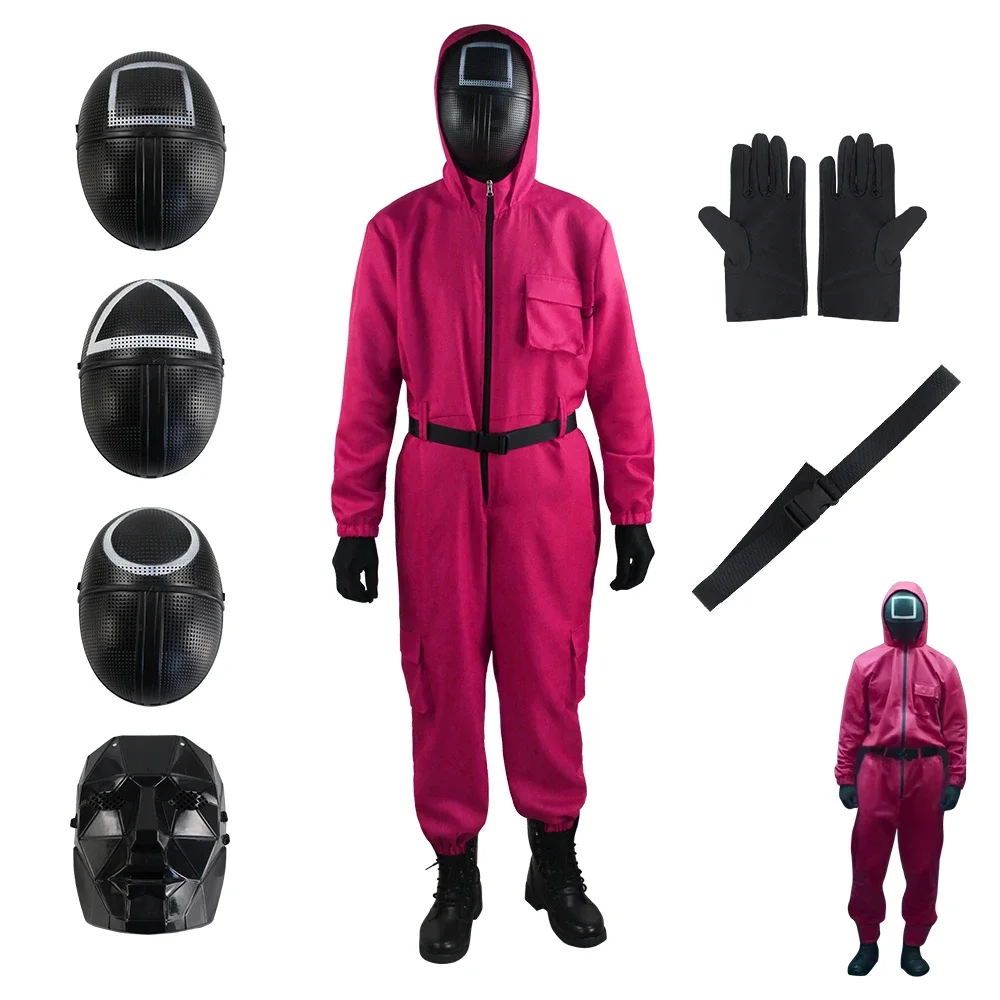 Anime Bear House AA Red Calamari juego mono Cosplay fiesta chándal trajes accesorios juego de rol disfraz clásico de