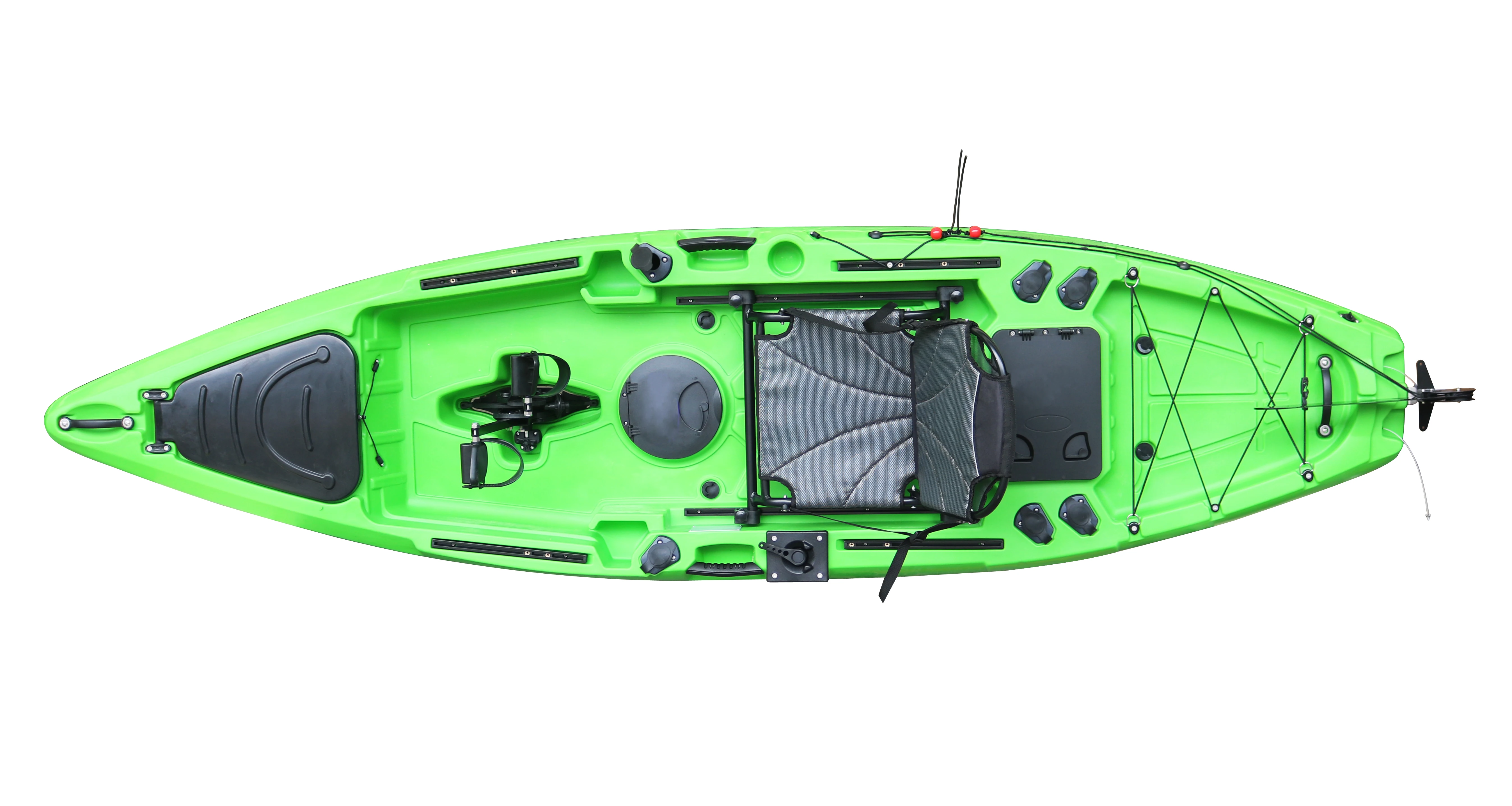 12ft China Cheap Professional Single Seat Plastic Fishing Kayak with Flap Pedal System