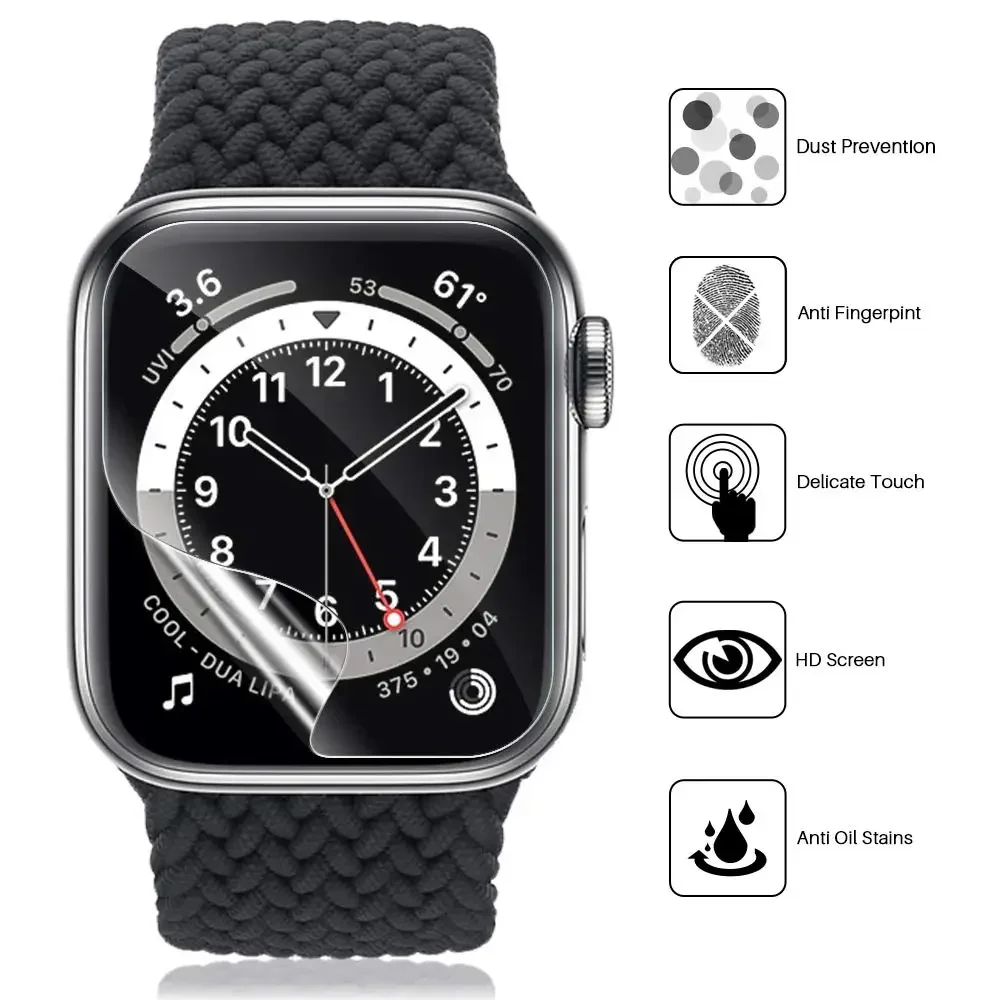 Protector de pantalla para Apple Watch Series Ultra 2, 9, 8, 7, 6, SE 4, accesorios para iwatch de 49mm, 44mm, 40mm, 45mm, 41mm