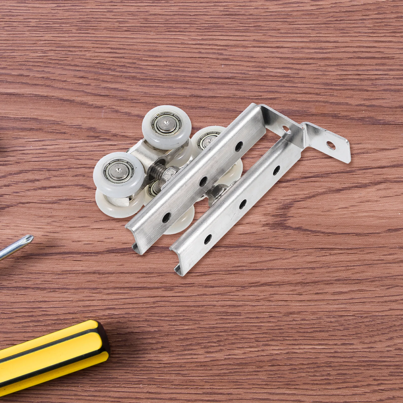 

2pcs Stainless Steel Sliding Pulley High Load Bearing Rollers For Pocket Door Wardrobe Cabinet Shower Patio Sliding Door