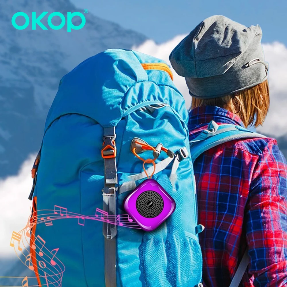 

OKOP Bluetooth Speaker,RGB Light,Portable Lanyard Portable Speaker,Wireless Outdoor Card Stereo,Mini Speakers Subwoofer 범블비헬맷