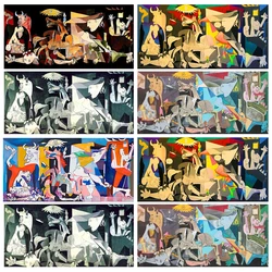 Guernica Picasso 5D Diamond Painting Novelties Abstract Art Full Diamond Embroidery Set Modernistyczny wystrój domu Słynny obraz olejny